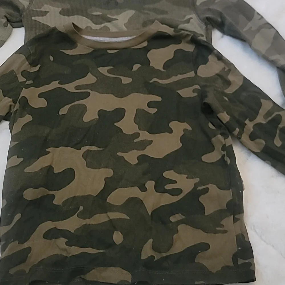 Boys Army print long sleeve shirts 6/7 - Picture 3 of 6